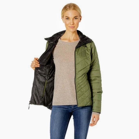 North Face Mossbud Reversible fleece Jacket NWT